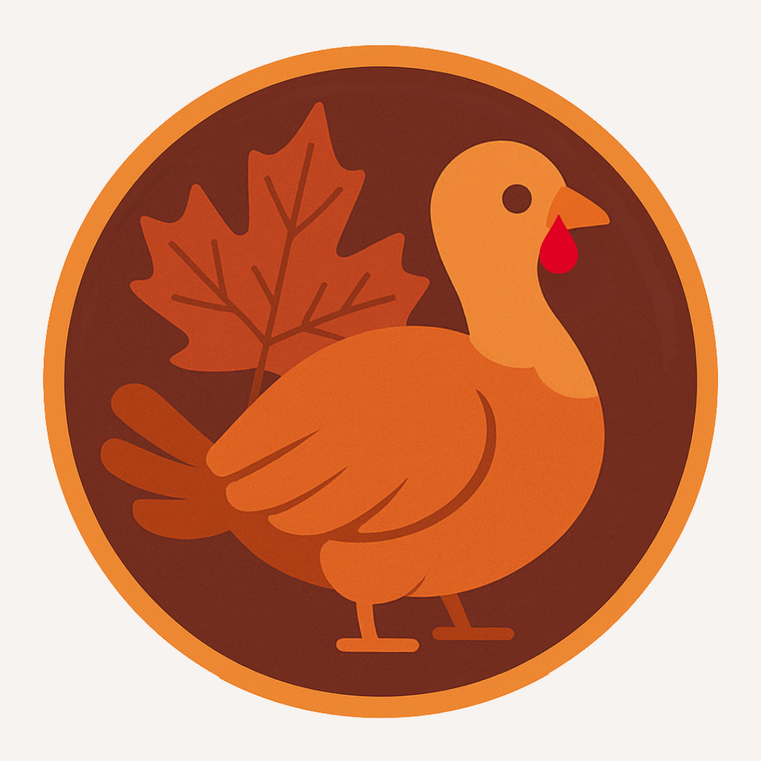 Gobble Gobble Give | Thanksgiving Donor Badge