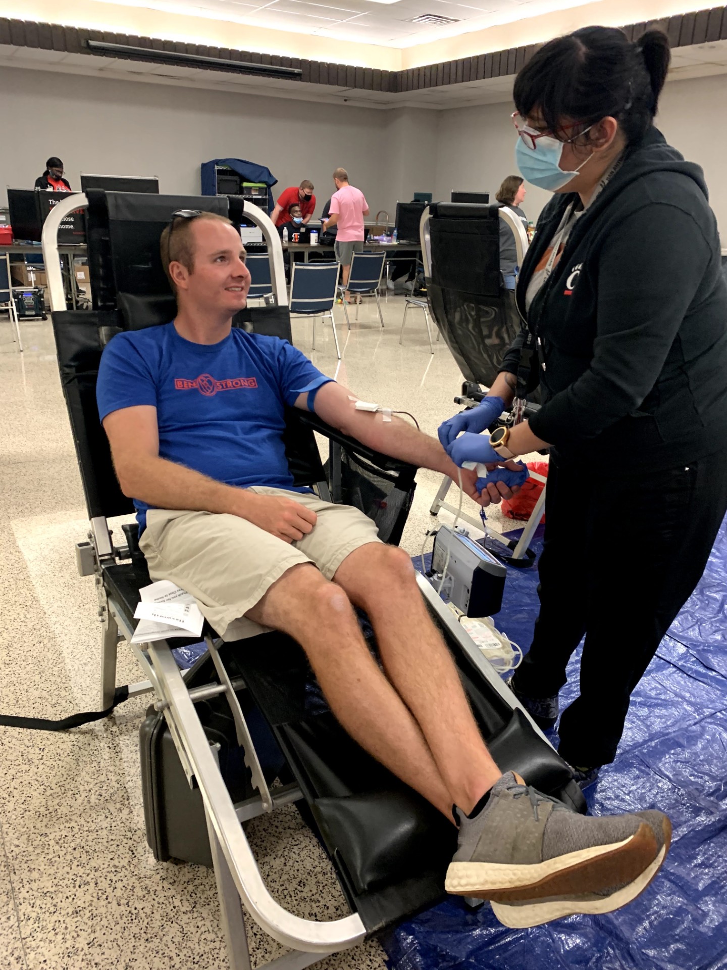 Another donor at Ben's drive