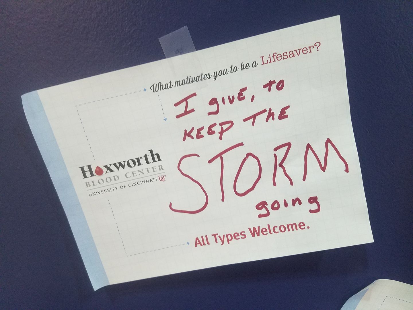 Storm Bratchett Annual Memorial Blood Drive