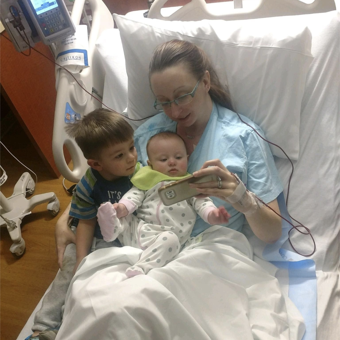 John Mattingly with his family at Easter