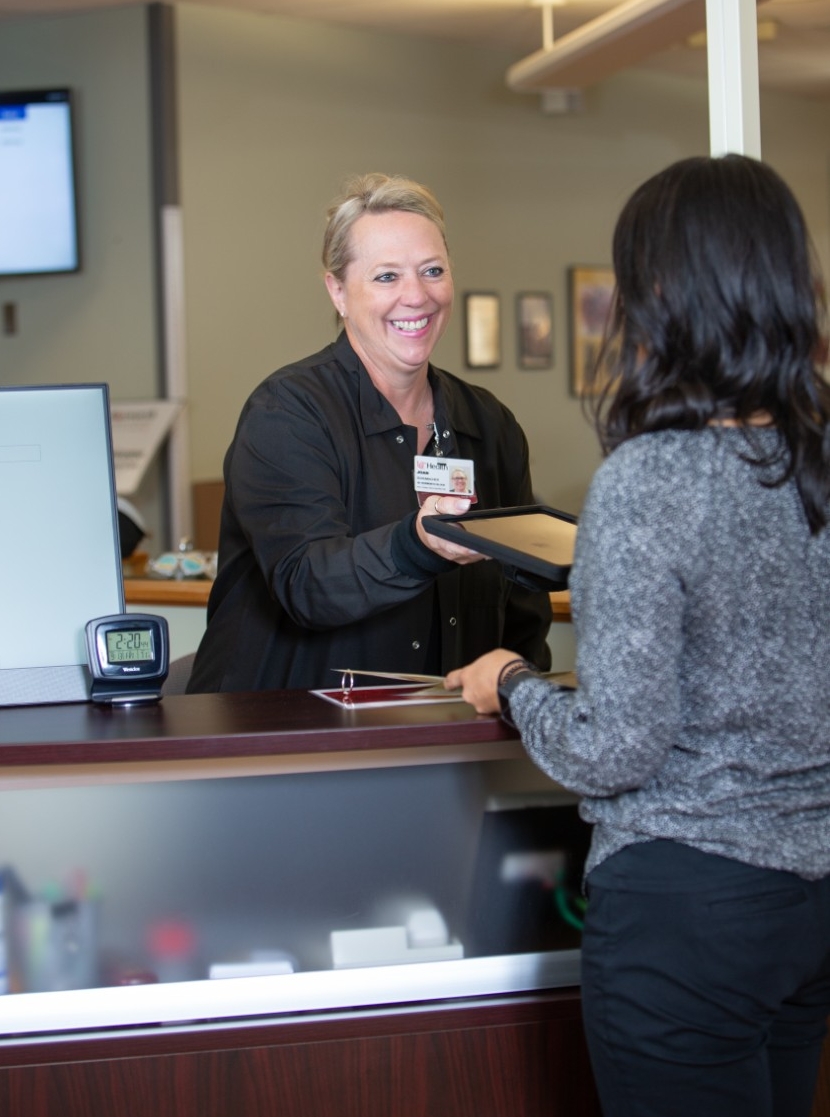 Staged scenes at the Hoxworth Blood Center