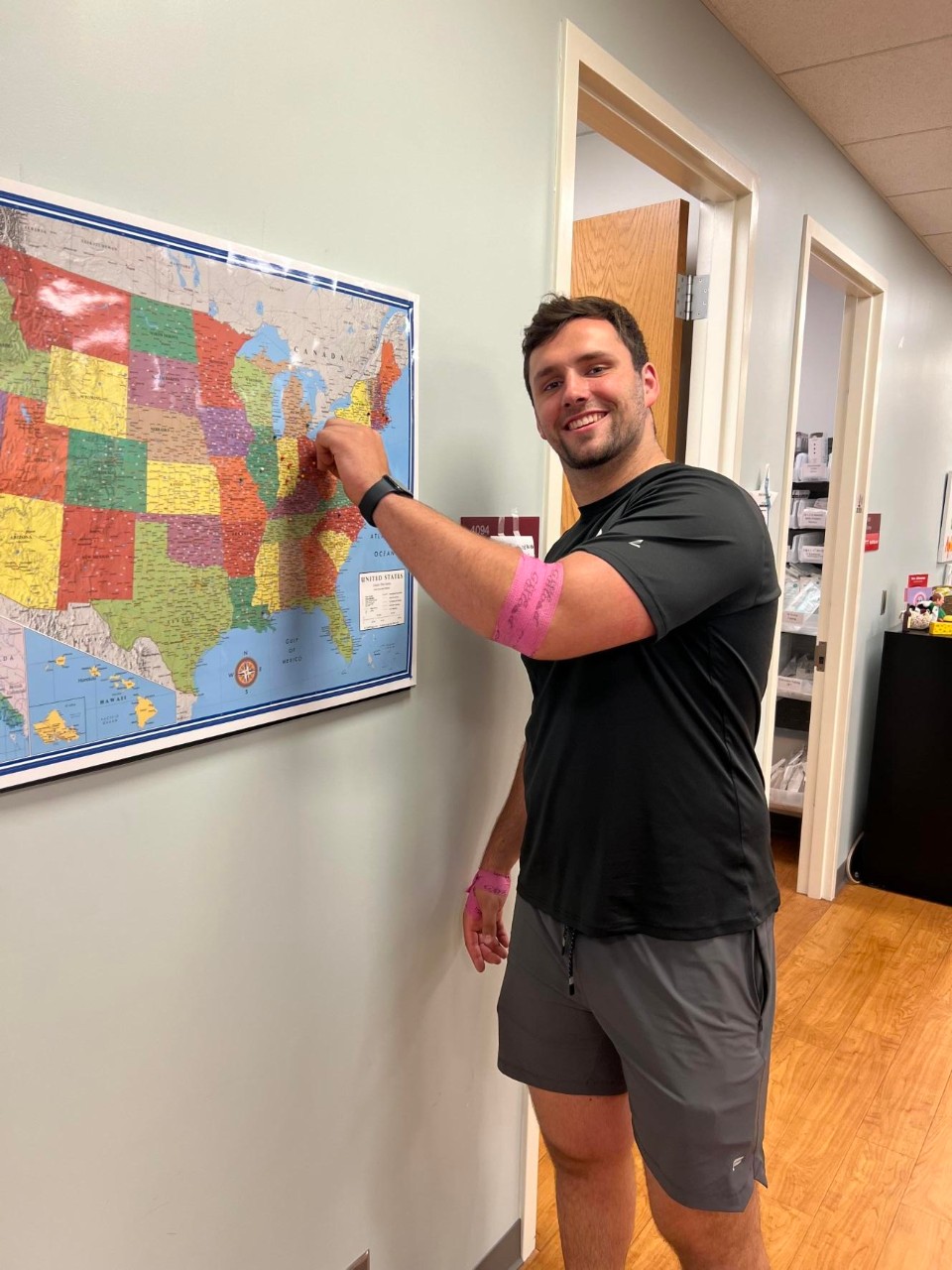 Mitchell pins his hometown on the map