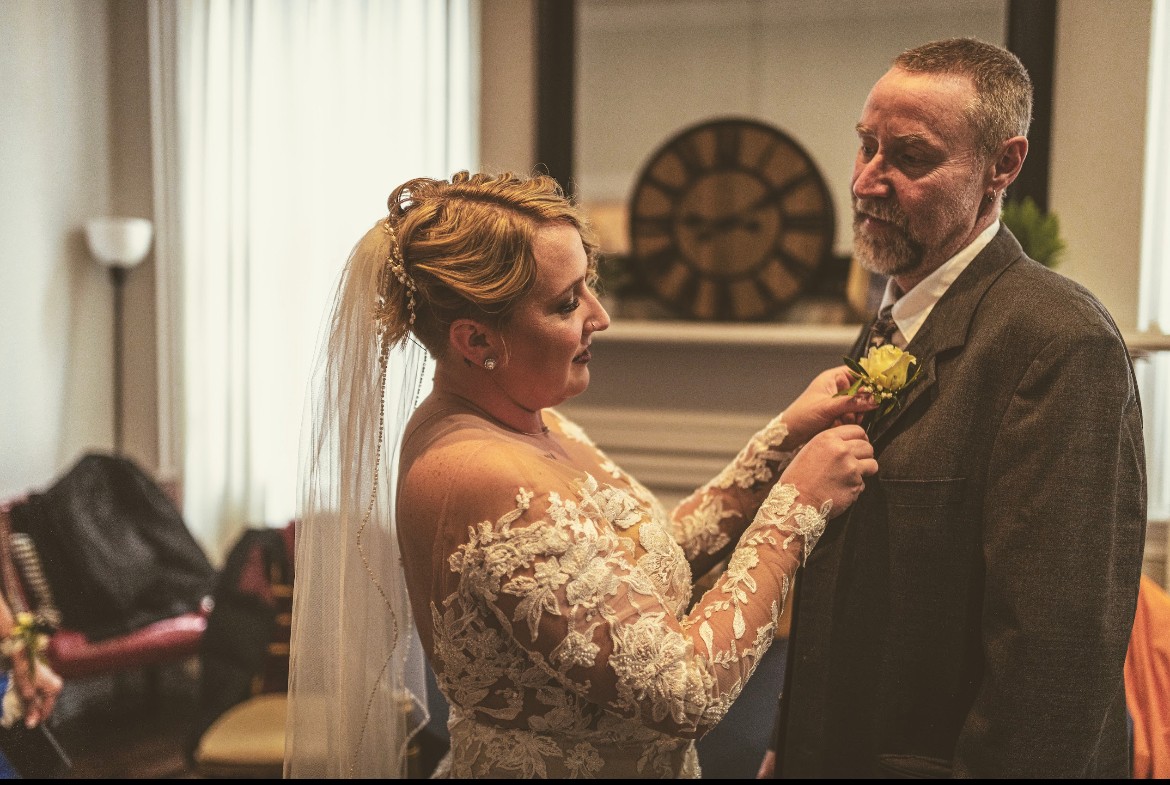 Miranda Noyes and her father, Scott Brumback