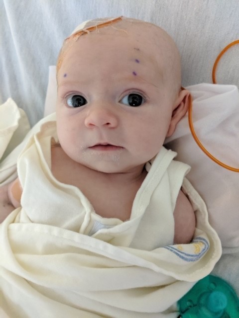 Brynn in hospital bed