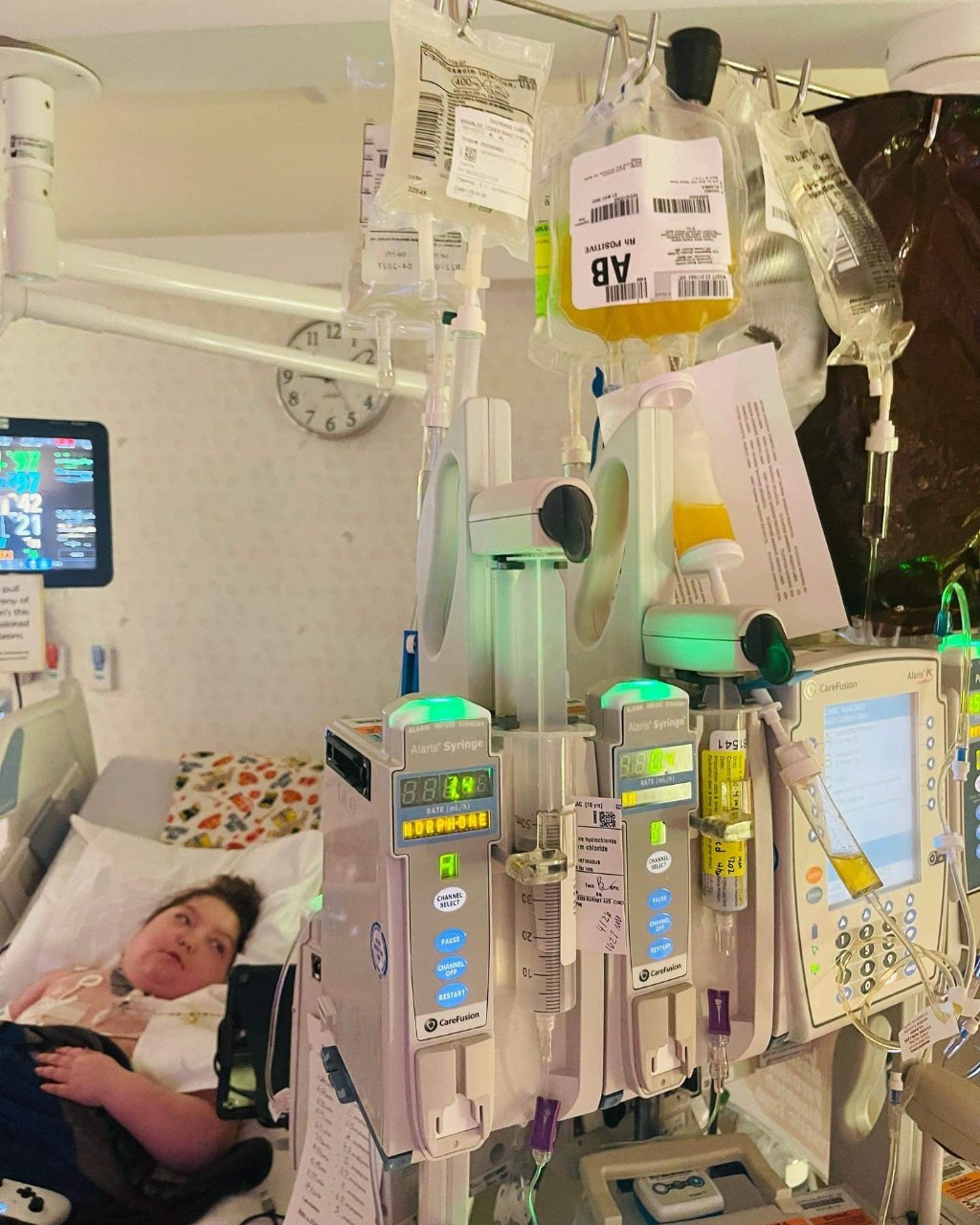 Cohen receiving AB platelets