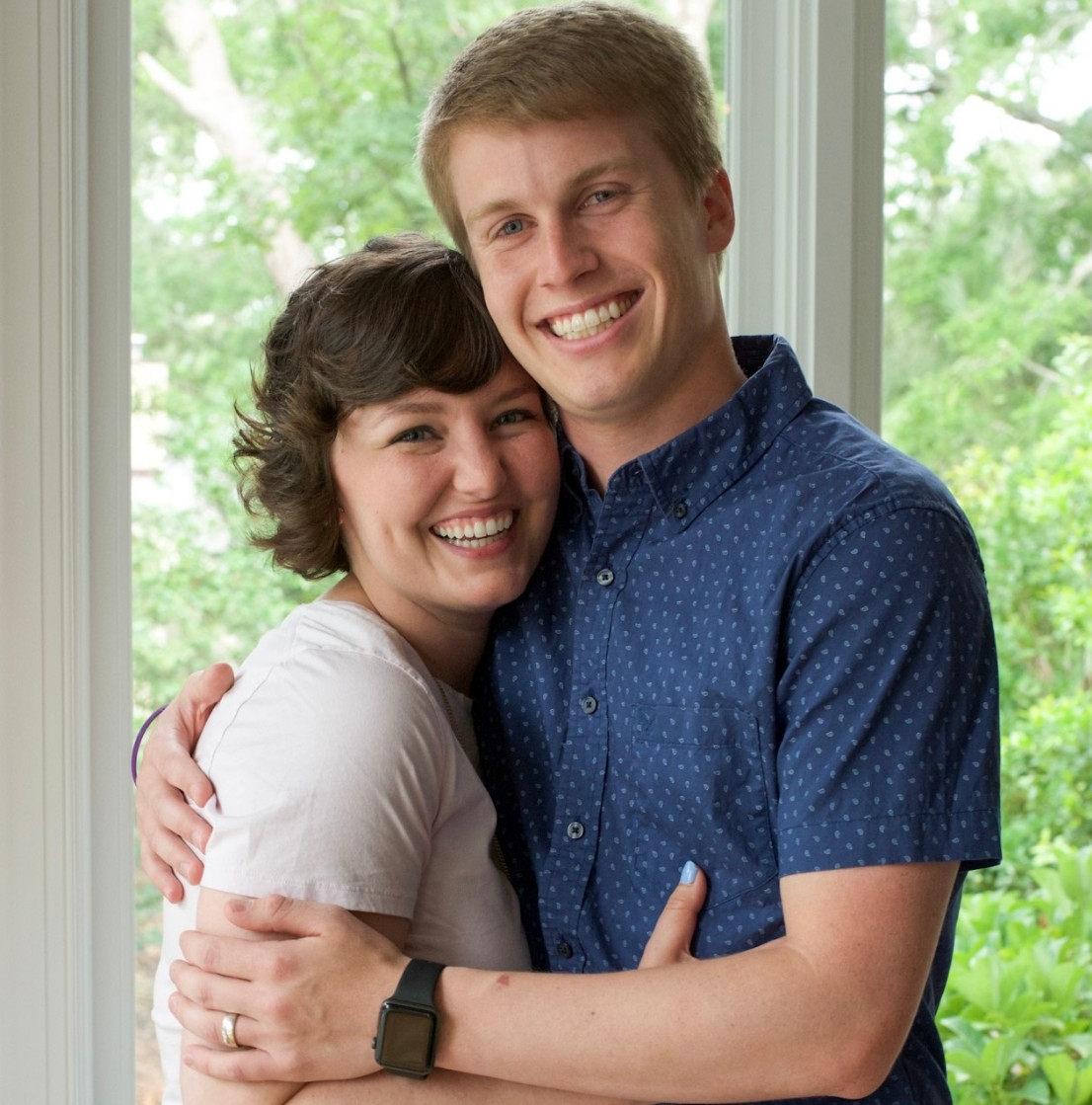 Julia Gardner and her husband