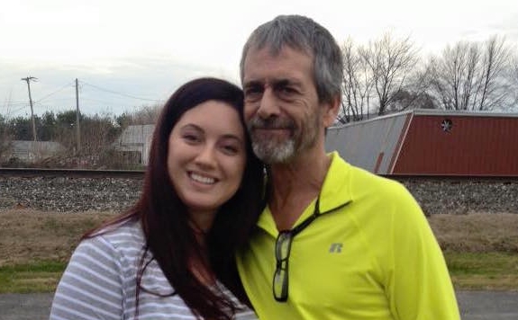 Jaclyne Landon and her father