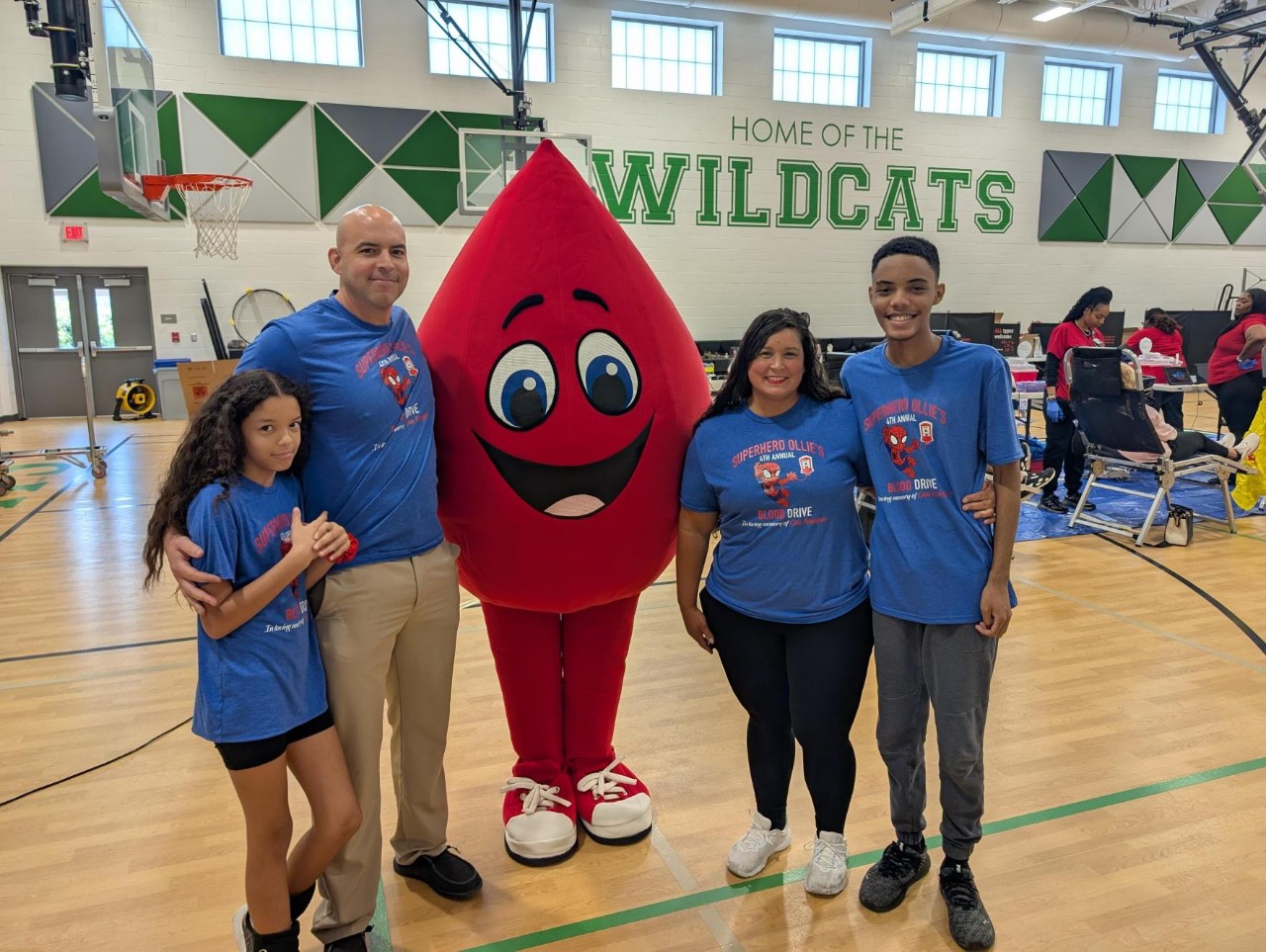 Buddy with Ollie's Family